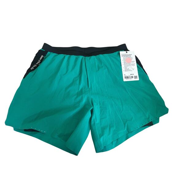NWT Lululemon Men's Fast Free Road To Trail 6” Short Lined Size Medium KLLG $98 - Picture 1 of 5